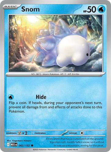 קלף בודד single פוקימון - snom - Mega Evolution - 042/132