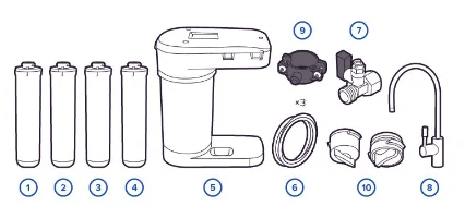אוסמוזה הפוכה  Aquaphor Morion RO-101S + התקנה חינם