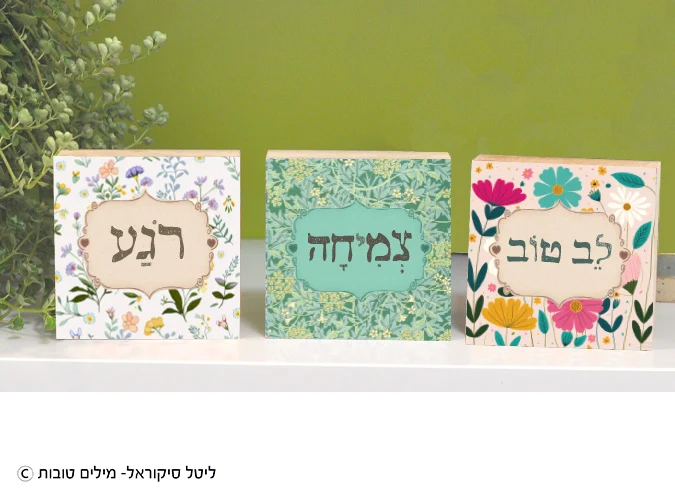סט בלוקים קטנים- מילים טובות
