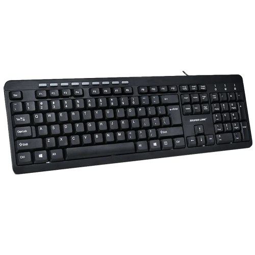 מקלדת Silver Line KB-MM818 חוטית עם מקשי מולטימדיה וחיבור USB