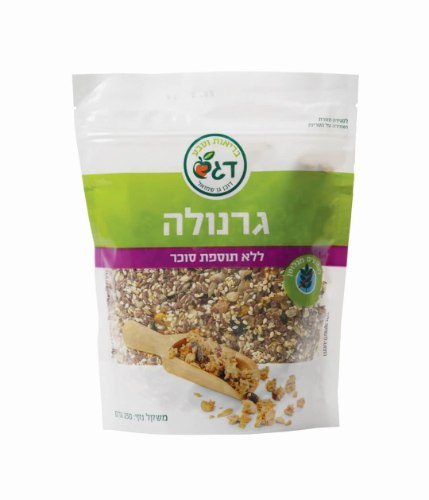 גרנולה ללא תוספת סוכר ללא גלוטן 250 גרם - דגש