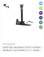 SEA DEVIL 1040 FULL SET | HYDROFOIL 2-IN-1 + MAST KRAKEN 83
