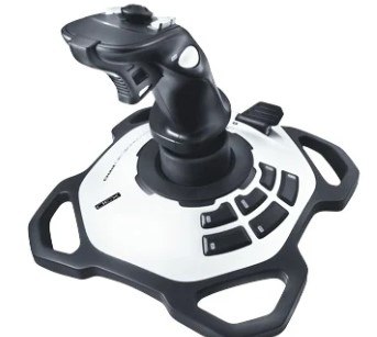 בקר טיסה Logitech Extreme 3D Pro Joystick עם 12 כפתורים לתכנות למחשב