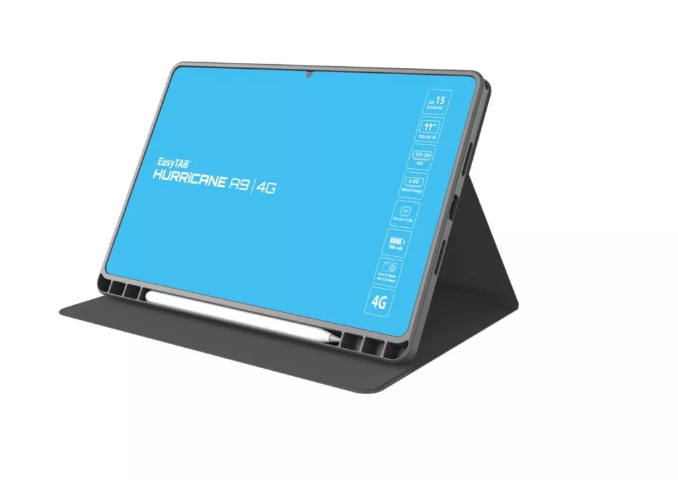 טאבלט EASY TAB HURRICAN A9 128G/6G תומך סים 4G + כיסוי + מגן מסך + עט + אוזניות + מטען