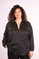 חולצת ויויאן נקודות שחור