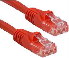 כבל רשת מסוכך CAT6a אורך 3 מטר אדום