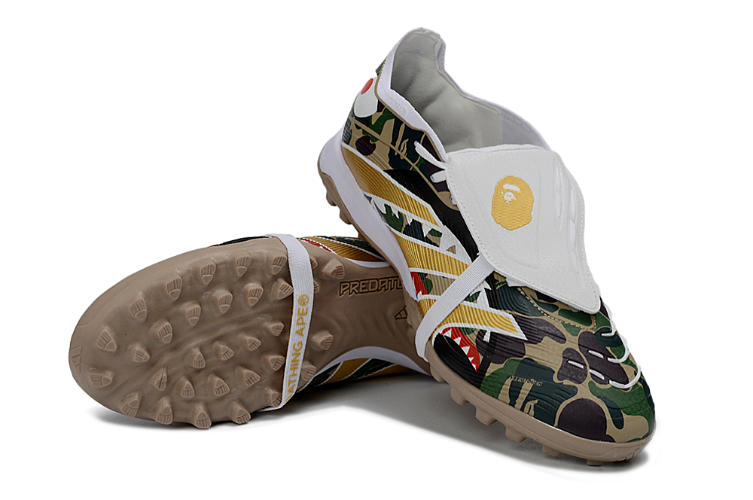 נעלי קטרגל אדידס Adidas Predator X Bape Elite FG ירוק-חום