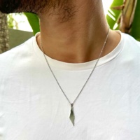Israel map necklace