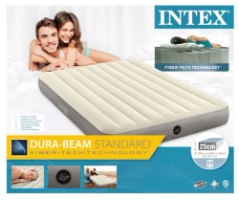 מזרן מתנפח זוגי Queen Dura-Beam ‎203×152×25‎ ס״מ | INTEX | מק״ט ‎64103‎ | קפיץ קפוץ
