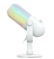מיקרופון סטרימינג צבע לבן Razer Seiren V3 Chroma RGB – פריט בודד לבן עם תאורת RGB צבעונית על הגריל