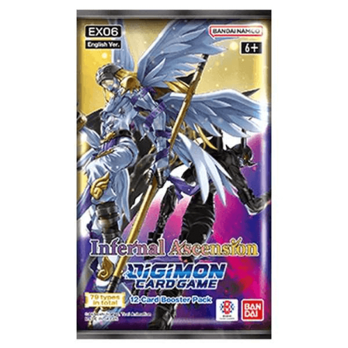 Digimon TCG: Infernal Ascension EX06 Booster Pack קלפי דיג’ימון מקוריים חבילת בוסטר