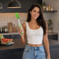 חותך אבטיח ומלון חדשני מפלדת אל-חלד לחיתוך מהיר, נקי ומושלם דגם Watermill