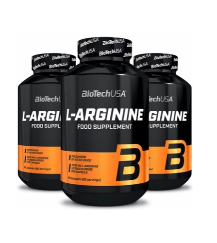 L-Arginine Biotech Usa - 90 כמוסות. משלוח חינם