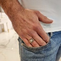 טבעת זהב לגבר