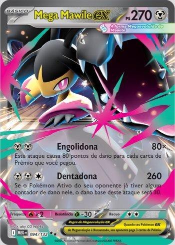 קלף פוקימון בודד single - MEGA MAWILE EX – MEGA EVOLUTION – 094/132