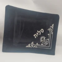 כיסוי טלית קטיפה רקמה פינתית מהודר