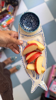 צלחת קרמיקה דג יריד איטליה