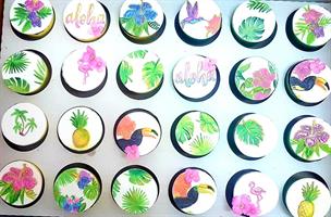 Leaves Embosser Stamps Set of four tropical leaves