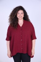 חולצת סימון בורדו
