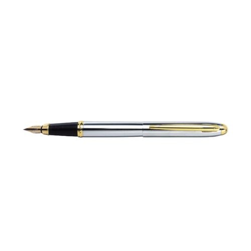 סדרת עט קלאסיק Classic כרום קליפס זהב נובע