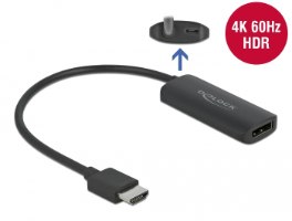 מתאם פסיבי Delock Passive HDMI 4K 60 Hz Adapter to DisplayPort 1.2