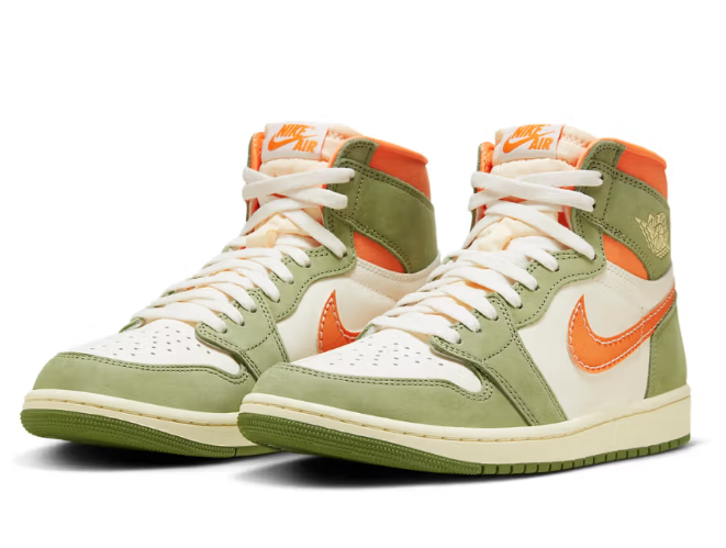 נעלי אייר ג'ורדן Air Jordan 1 Retro High OG ירוק כתום