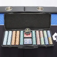טופ + מזוודת פוקר ABS מקצועיים 500 ז'יטונים-MONTE CARLO CLUB LOW