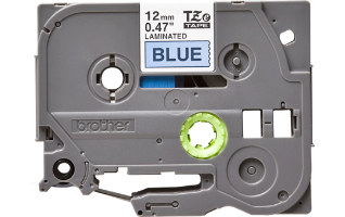 סרט סימון שחור על רקע כחול Brother TZe531 Labelling Tape Cassette 12mmx8m