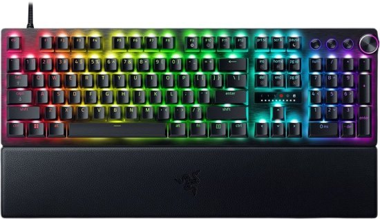 מקלדת גיימינג אופטית אנלוגית חוטית Razer Huntsman V3 Pro עם Rapid Trigger ו-RGB