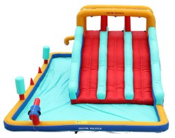 מתנפח מים עם מגלשה תלת מסלולית W73068 מבית Doctor Dolphin