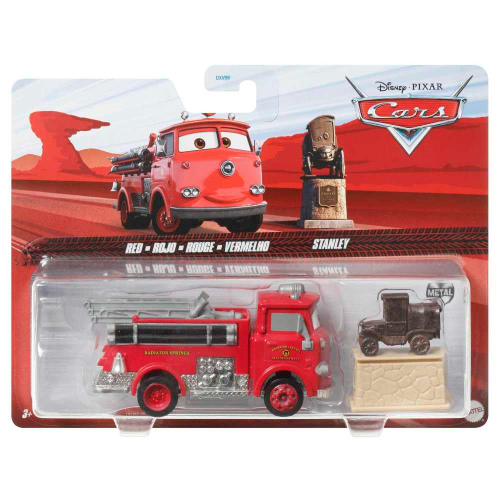 מכוניות פיקסאר - מכוניות זוגי דיסני - Disney Pixar Cars  RED FIRE TRUCK STANLEY