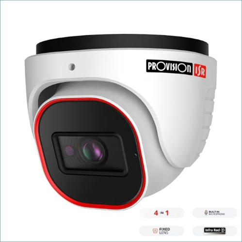 מצלמת כיפה Provision DI-33K0AP-28 4MP Fixed Lens 3K Analog 20M IR