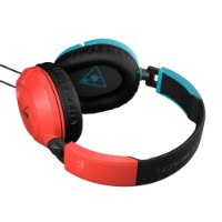 אוזניות חוטיות לגיימינג ל-Nintendo Switch Turtle Beach Recon 50N עם מיקרופון נשלף – אוזניות בצבעי כתום וכחול עם לוגו Turtle