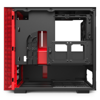 מארז NZXT H210 MATTE BLACK/RED