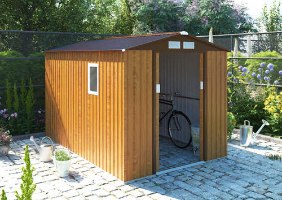 מחסן מתכת פרמיום דגם 2.13X2.55 Garden Top W78