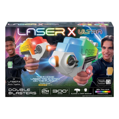 LASER X - זוג רובי לייזר אולטרה משחק רבולושן