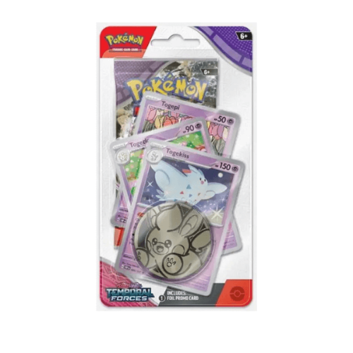 Pokemon TCG:Scarlet&Violet Temporal Forces Premium Checklane Blister Togekissקלפי בליסטר סקרלט ויולט