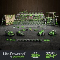 מפתח רטיטה נטען מקצועי "1/2 + 2 סוללות 2.0Ah ומטען - GREENWORKS 24V 3806902
