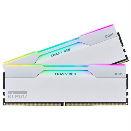 זיכרון Klevv DDR5 32GB (2x16GB) 6000 CL30 CRAS V RGB White
