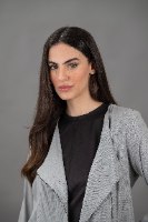 ג'קט פשתן אפור