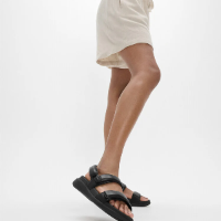 Fit Flop F-Mode Go Adjustable Flatform Back Strap Sandals All Black פ-מוד גו בקסטרפ שחור