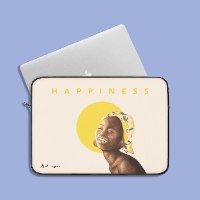מארז מתנה - תיק למחשב נייד- HAPPINESS + מחברת