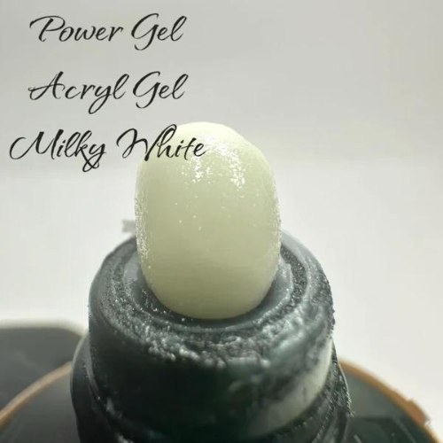 אקריג'ל לבן חלבי ACRYGEL MILKY WHITE POWER GEL