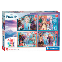 קלמנטוני - פאזלים  4 ב 1 דיסני פרוזן 2 - Clementoni Puzzle FROZEN