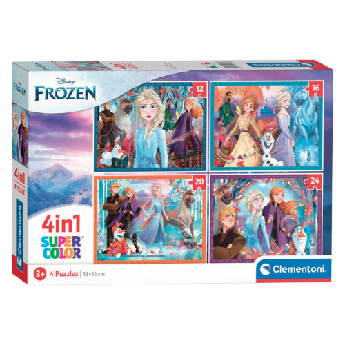 קלמנטוני - פאזלים  4 ב 1 דיסני פרוזן 2 - Clementoni Puzzle FROZEN