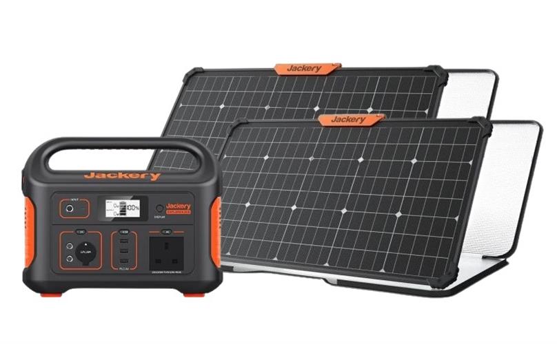 מארז תחנת כוח ניידת ושני פאנלים מבית ג'קרי Jackery Explorer 500 + Jackery SolarSaga 80W