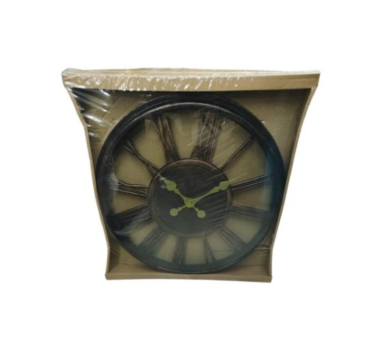 שעון קיר שחור ברונזה 40 ס"מ