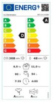 מכונת כביסה 11 ק"ג משולבת מייבש 6 ק"ג 1400 סל"ד LG דגם WD11614GBB