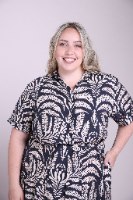שמלת זמביה שחור מודפס