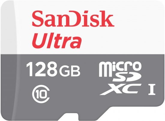 כרטיס זיכרון ללא מתאם SanDisk Ultra MicroSDXC - דגם SDSQUNR-128G-GN6MN - נפח 128GB